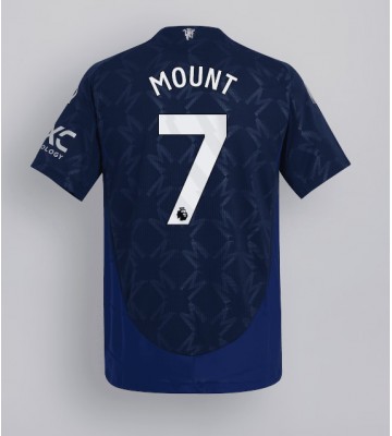 Manchester United Mason Mount #7 Segunda Equipación 2024-25 Manga Corta